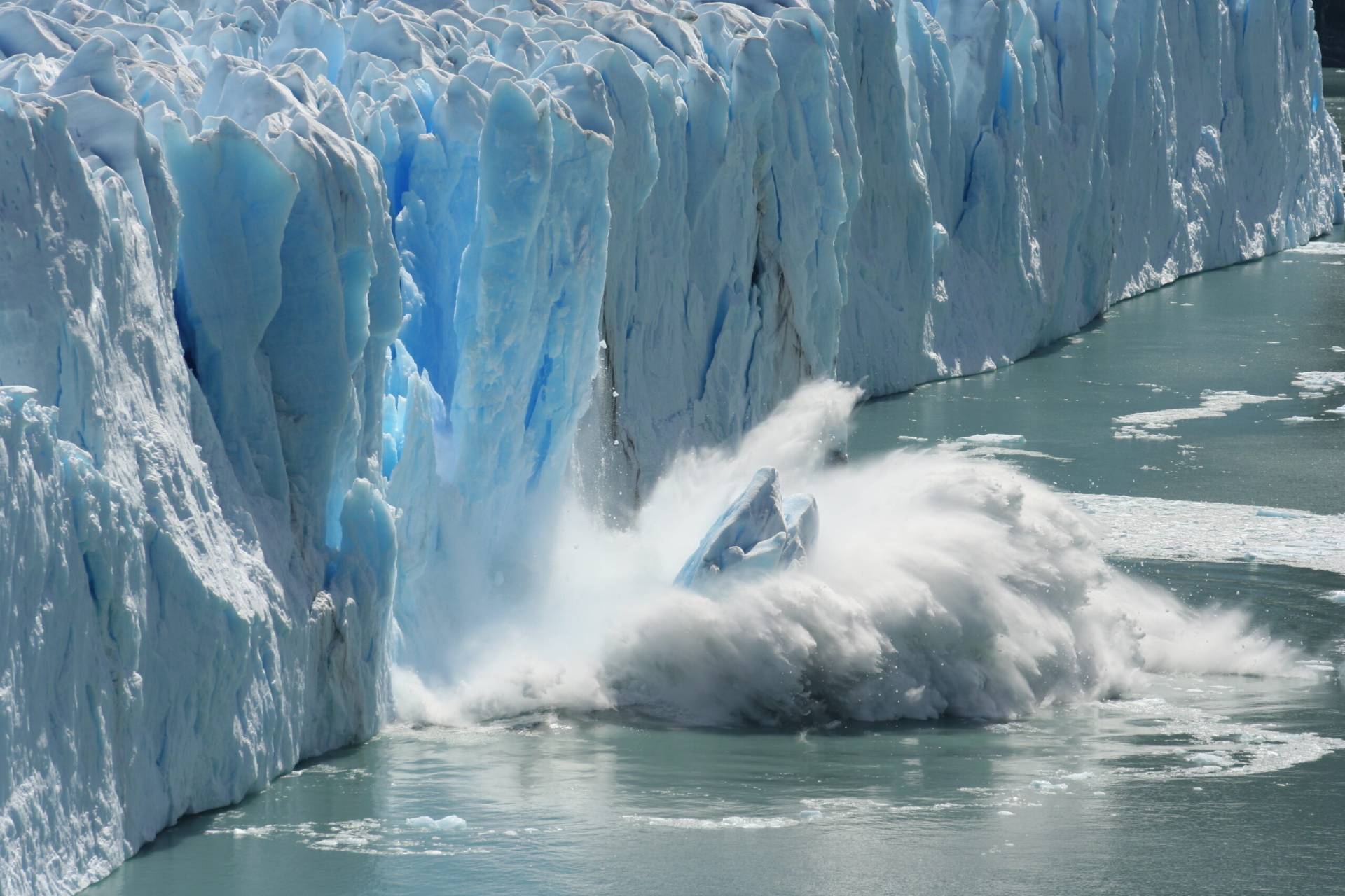 Climate Change - Antarctic Melting Glacier in a Global Warming Environment